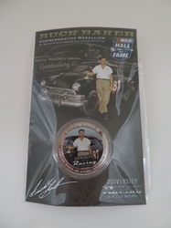 Buck Baker NASCAR Hall of Fame Commemorative Medallion #18 in Series NASCAR, Hall of Fame, NHOF, Medallion, collector coin,historical racing die cast